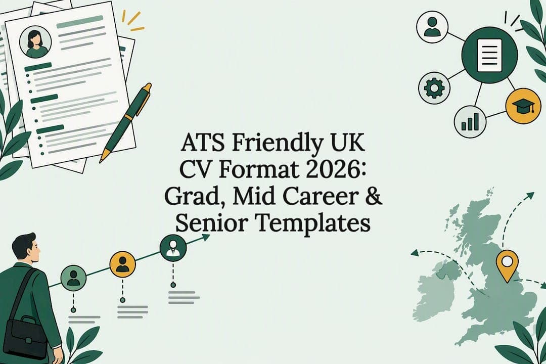 ATS Friendly UK CV Format 2026: Grad, Mid Career & Senior Templates